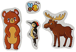 Entwicklungsspiel - Waldtiere. Magnetisch