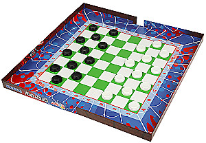 Brettspiel - Dame. Superhelden