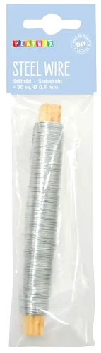 Metallene Draht, 50m, silberfarben