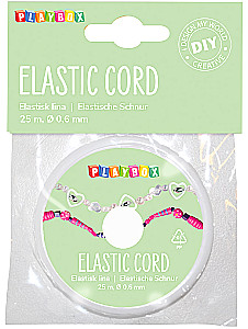 Elastisches Band, 25 m, transparent