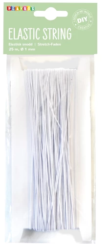 Elastisches Seil, 25 m, weiß