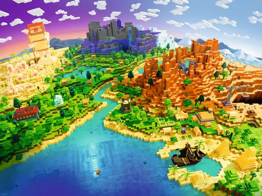 Пазл:1500 - World of Minecraft