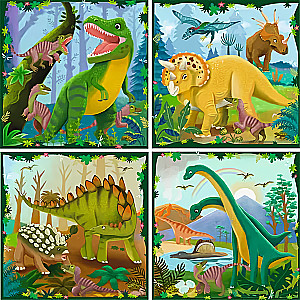 Пазл - Puzzle up. Dinosaurs, 4in1