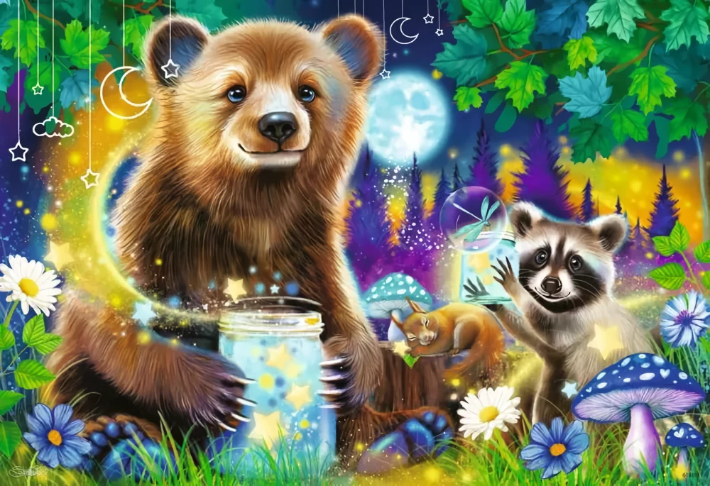 Puzzle: 2x24 - Urocze leśne przyjaciele