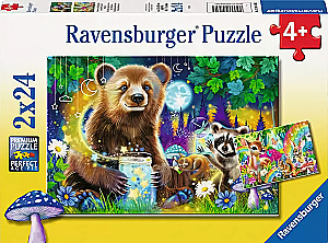 Puzzle: 2x24 - Urocze leśne przyjaciele