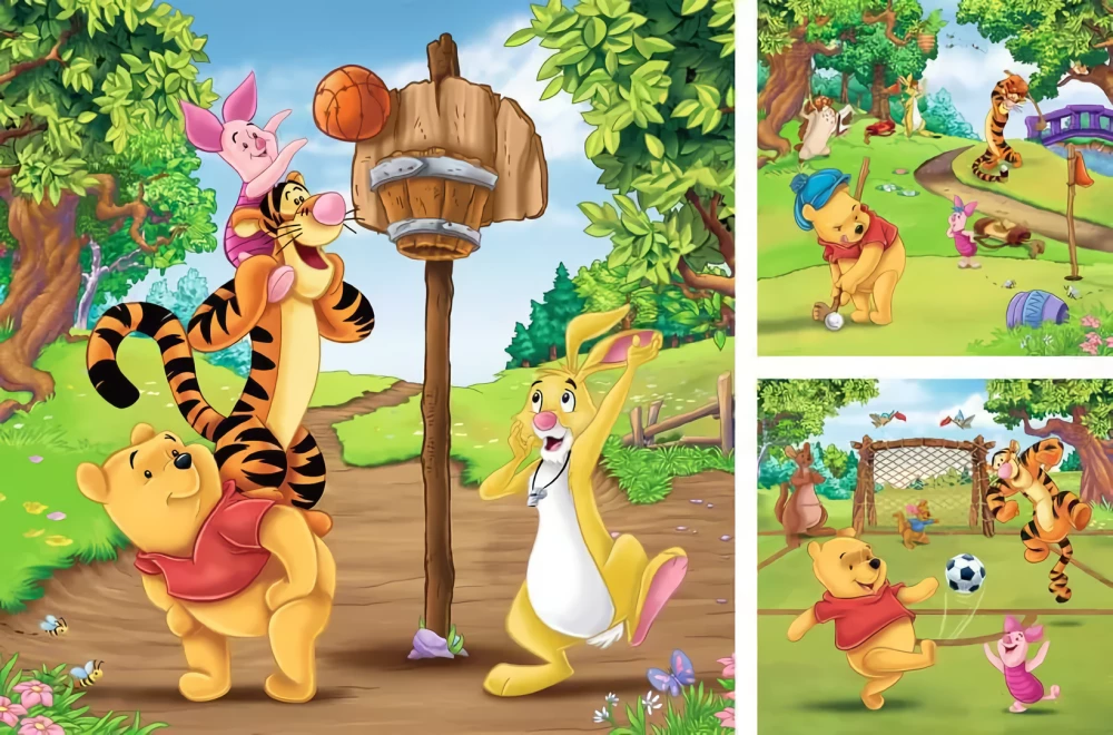 Пазл:3x49 - Winnie the Pooh