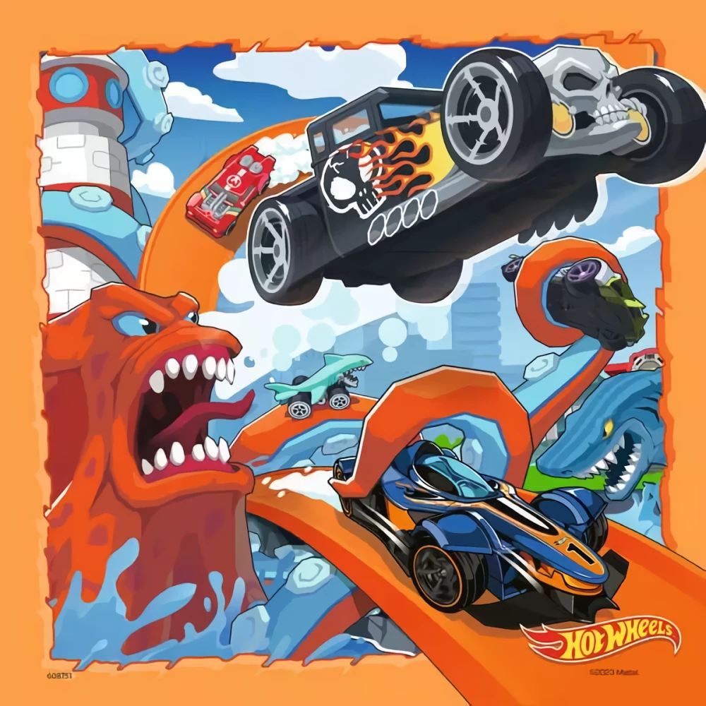 Пазл:3x49 - Hot Wheels