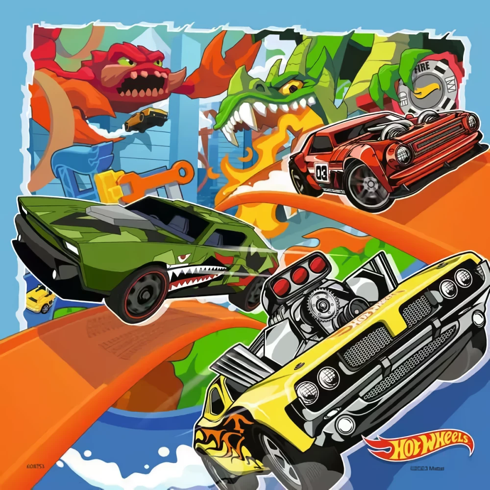Пазл:3x49 - Hot Wheels