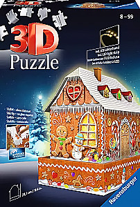 Пазл:216 - Ginger Bread House, 3D