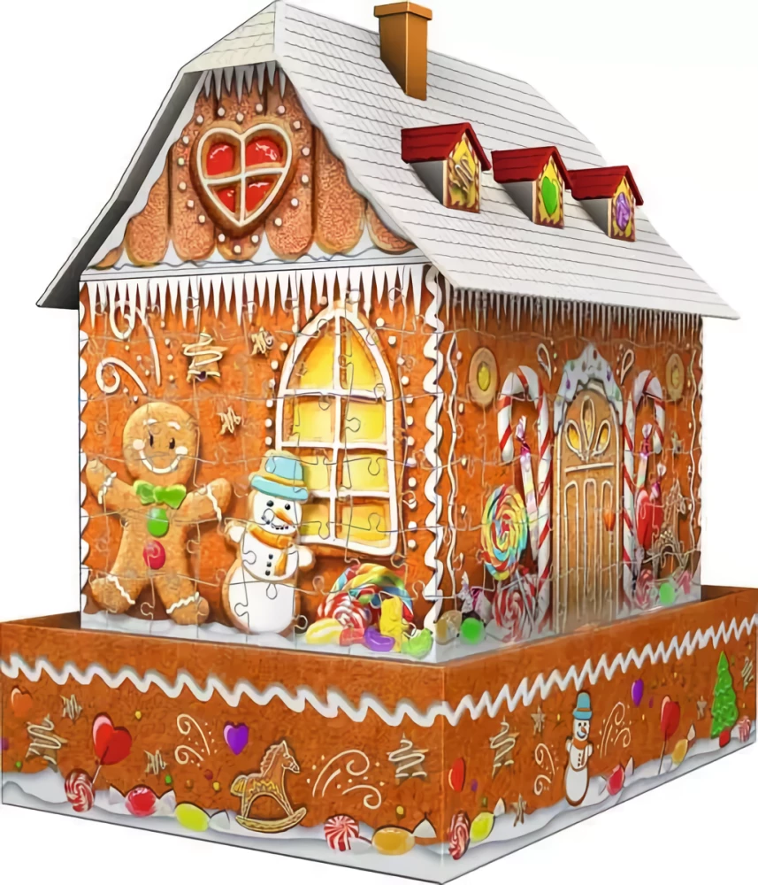 Пазл:216 - Ginger Bread House, 3D