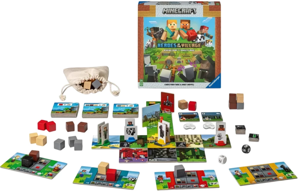 Gra planszowa - Minecraft. Bohaterowie wioski