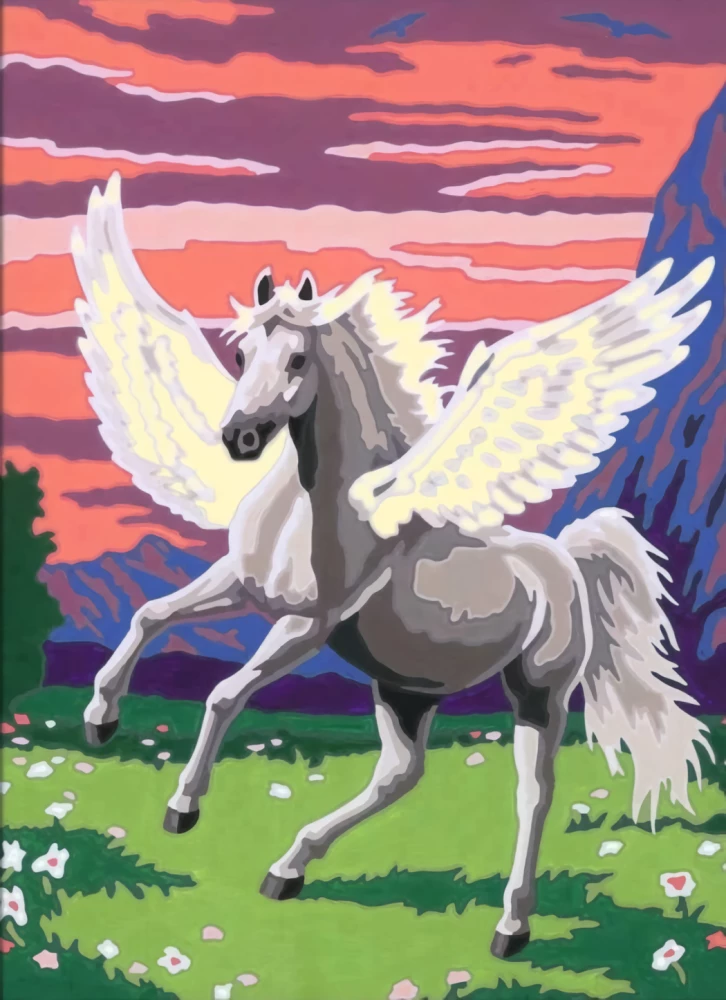 Painting by Numbers - Pegasus, 18x24 cm