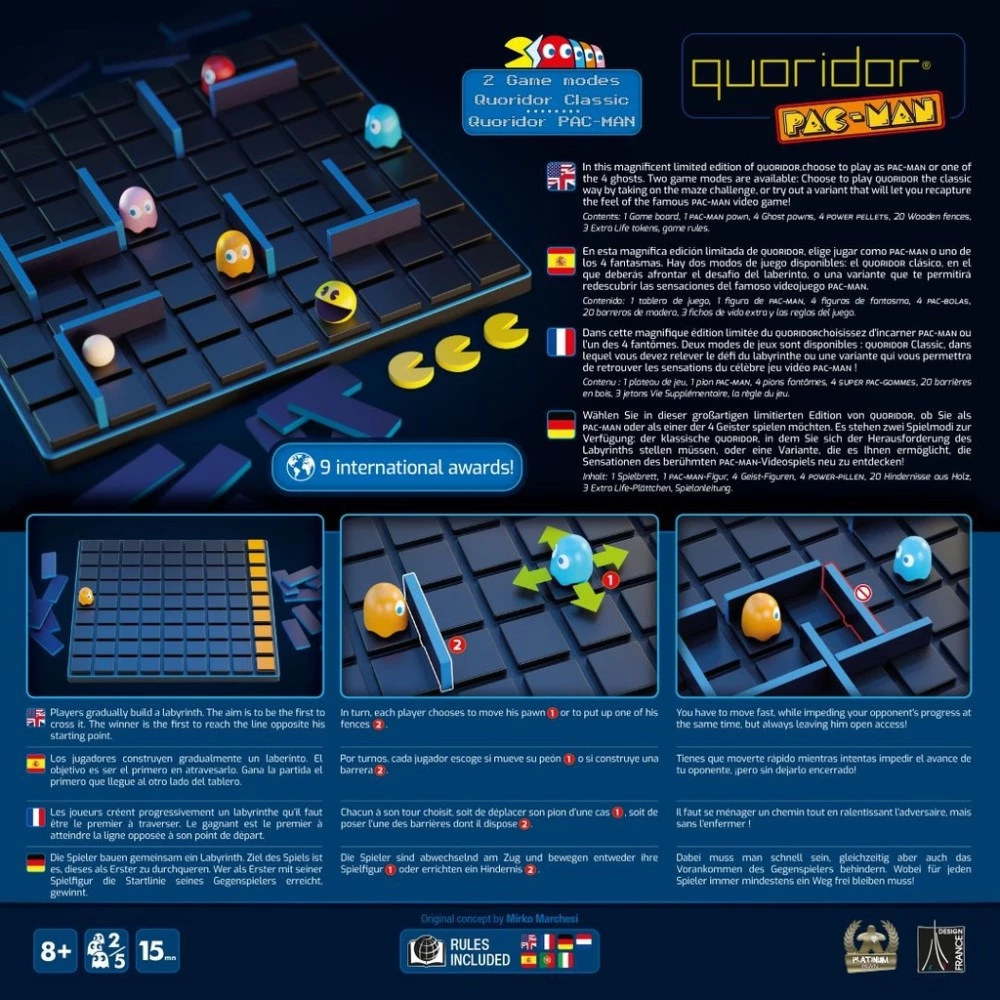 Brettspiel-Labyrinth - Quoridor Pac-Man