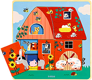 Wooden Puzzle: 12 - Farm, 3 Levels