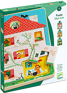 Wooden Puzzle: 12 - House, 3 layers