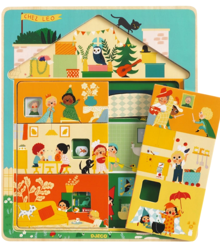 Wooden Puzzle: 12 - House, 3 layers