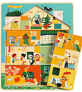 Wooden Puzzle: 12 - House, 3 layers