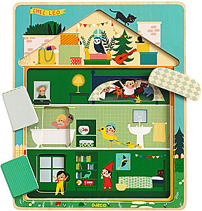 Wooden Puzzle: 12 - House, 3 layers