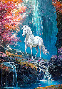 Crystal Art by Numbers 40x50 cm - Enchanted Unicorn