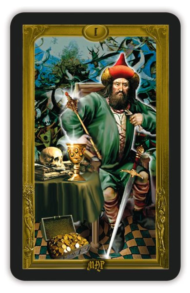 Karty wróżebne - Flamandzkie Tarot, 78 kart z instrukcją do wróżenia