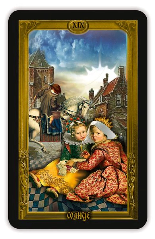 Karty wróżebne - Flamandzkie Tarot, 78 kart z instrukcją do wróżenia