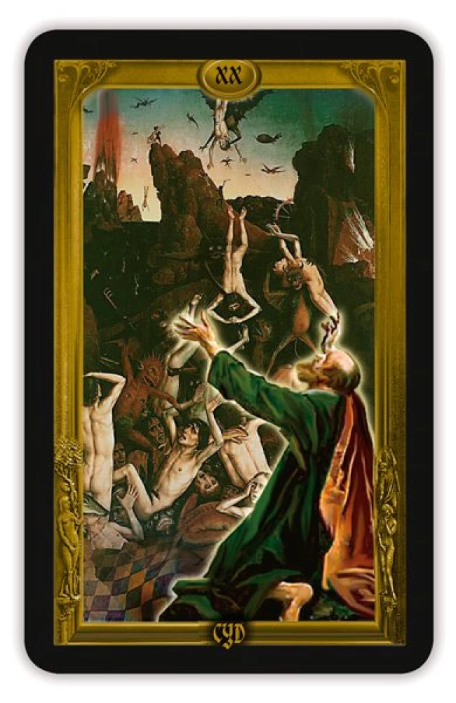 Karty wróżebne - Flamandzkie Tarot, 78 kart z instrukcją do wróżenia