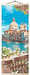 Painting by numbers - Venecia. Santa Maria della Salute, wall panel, 35x90cm