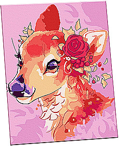Numbered Painting - Fawn with Flower (15 Colors)