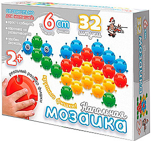Мозаика напольная с крупными фишками