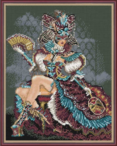 Diamantmosaic koos kantud raami 40x50 cm - Veneetsia karneval