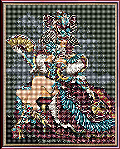 Diamantmosaic koos kantud raami 40x50 cm - Veneetsia karneval