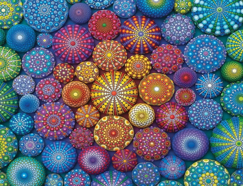 Пазл 2000. Радужная мандала