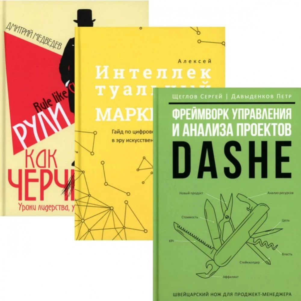 Der DaShe-Framework für Projektmanagement und -analyse. Intelligentes Marketing. Führen wie Churchill (Set aus 3 Büchern)