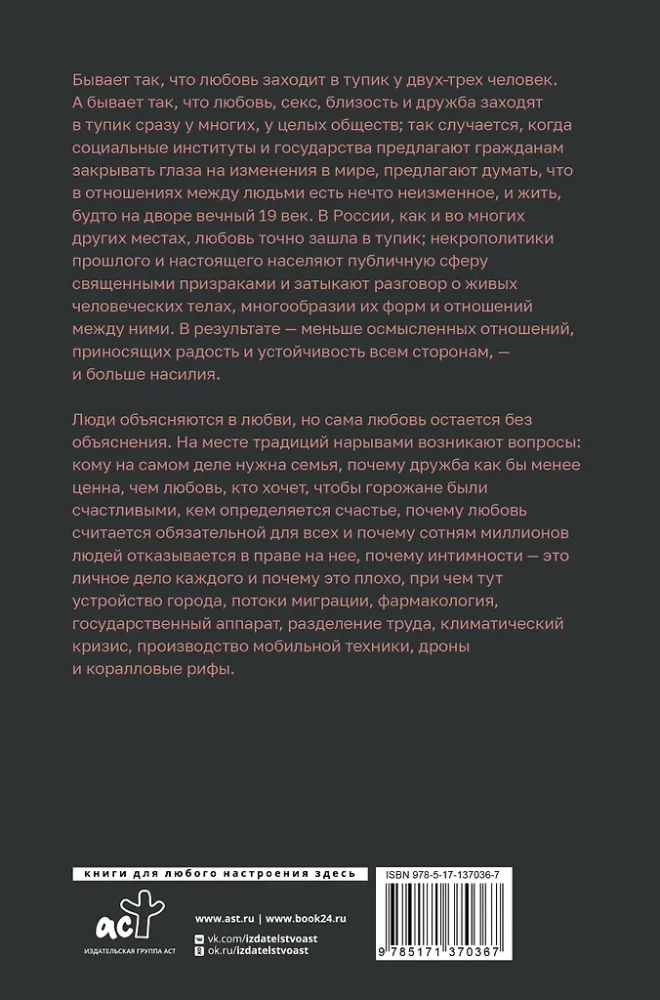 Постлюбовь. Будущее человеческих интимностей