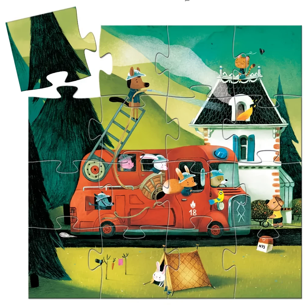 Puzzle: 16 - Wóz strażacki