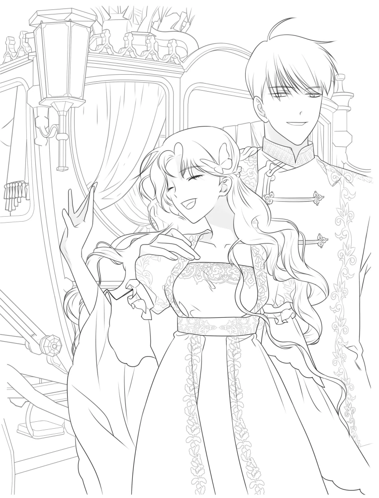 I Want to Become You, Even if Only for One Day. Coloring Book Based on a Webtoon