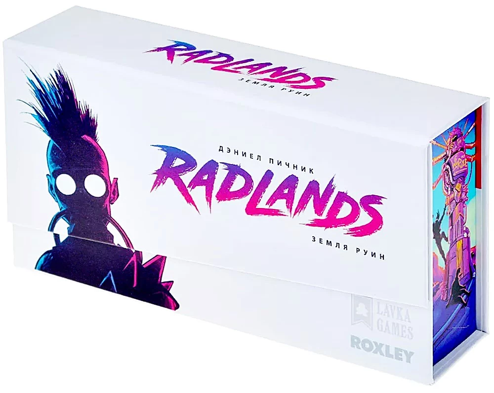 Brettspiel - Radlands. Land der Ruinen. Deluxe + Erweiterung - Kult des Chroms