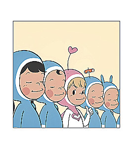Yumi ląstelės. Spalvinimo knygelė pagal webtoon