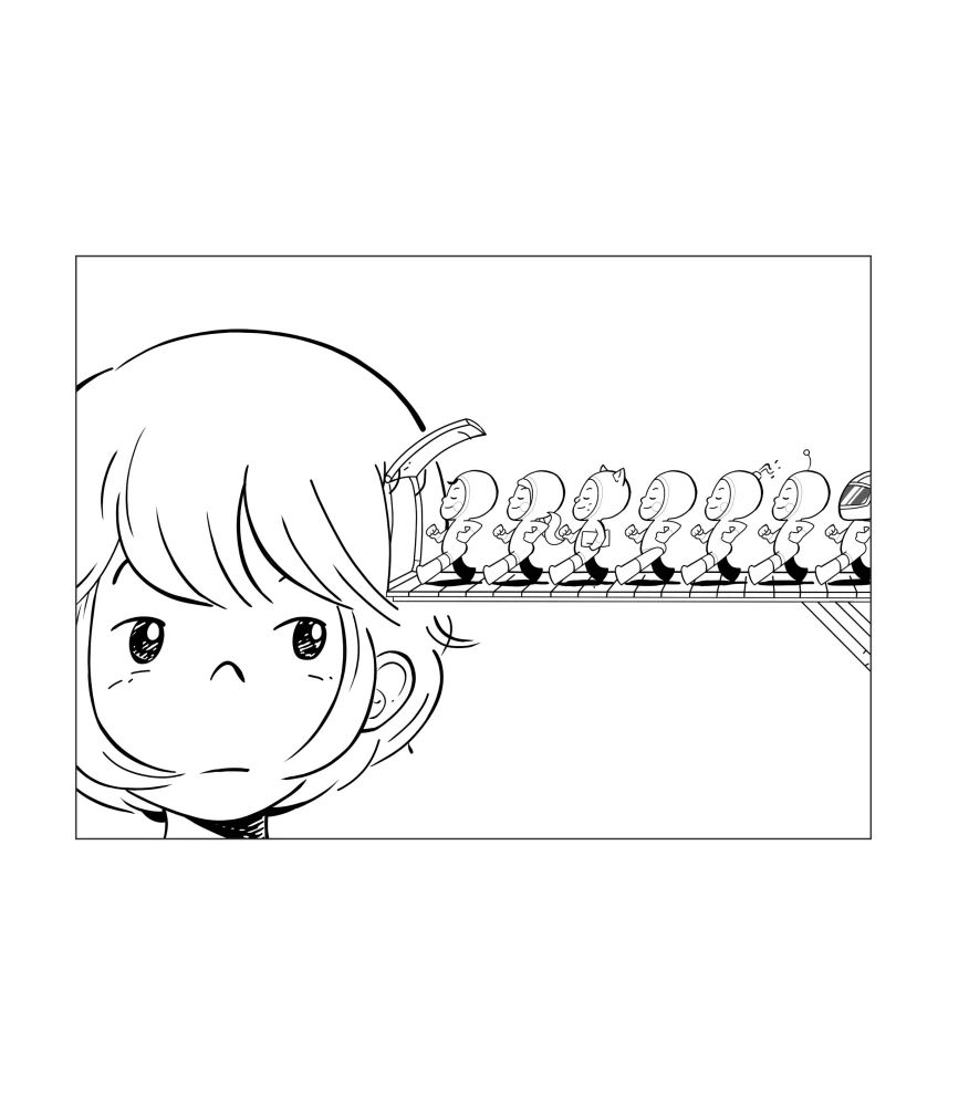 Yumi ląstelės. Spalvinimo knygelė pagal webtoon