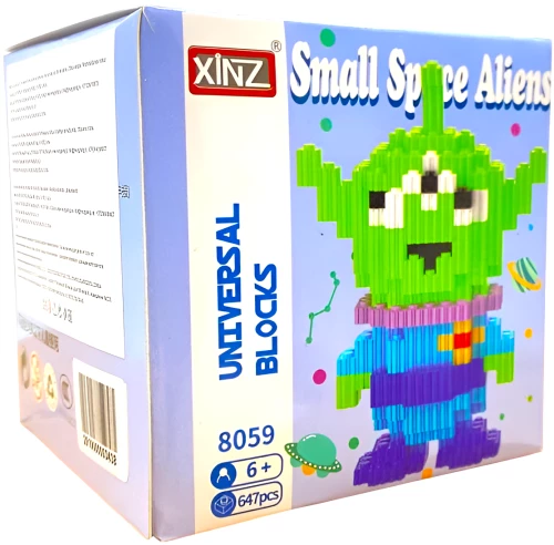 Konstruktorius - Xinz. Mažieji erdvinių ateivių 3D, 647 detalių