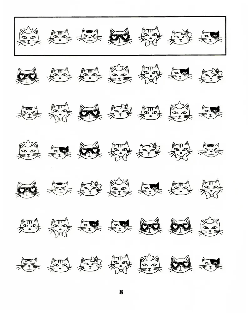 Diligence and Attention. Proofreading Samples. Working Neuro Workbook for Preschoolers
