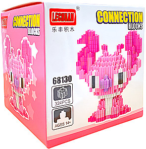 Constructor - Lechuan. Stitch Angel, pink, 324 pieces