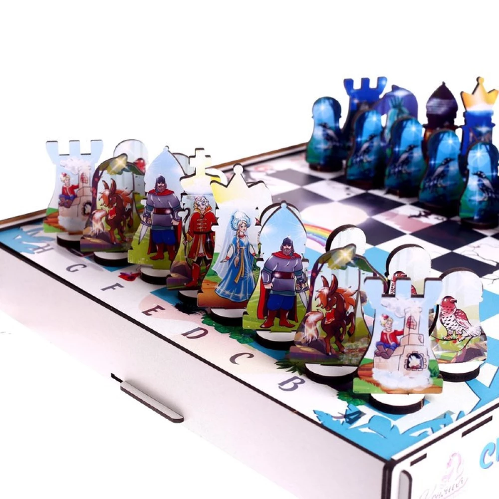 Brettspiel - Schach. Märchenfiguren