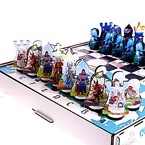 Brettspiel - Schach. Märchenfiguren