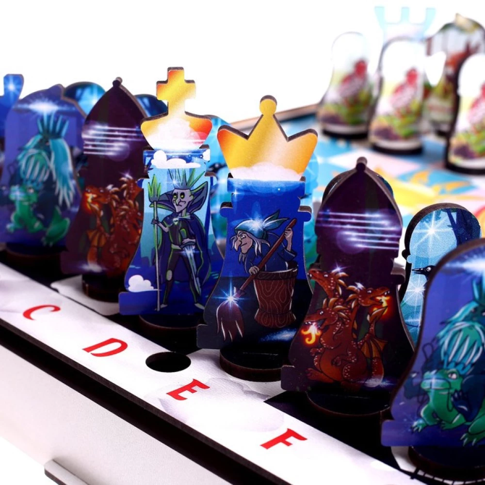 Brettspiel - Schach. Märchenfiguren