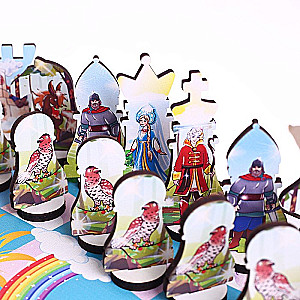 Brettspiel - Schach. Märchenfiguren