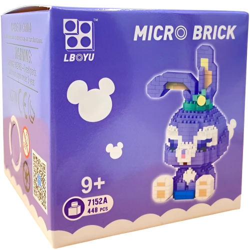Konstruktorius - Micro Brick. Kiškis, 448 detalių