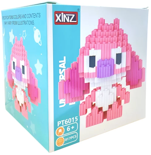 Konstruktorius - Xinz. Siuvinys Angelas, rožinė, 817 dalių