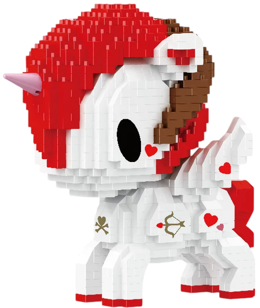 Constructor - Balody. Unicorn with Red Hair, 897 Parts