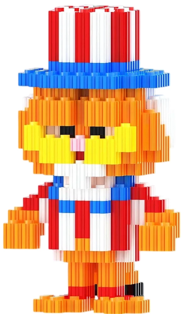 Constructor - Xinz. Garfield in a red hat, 623 pieces